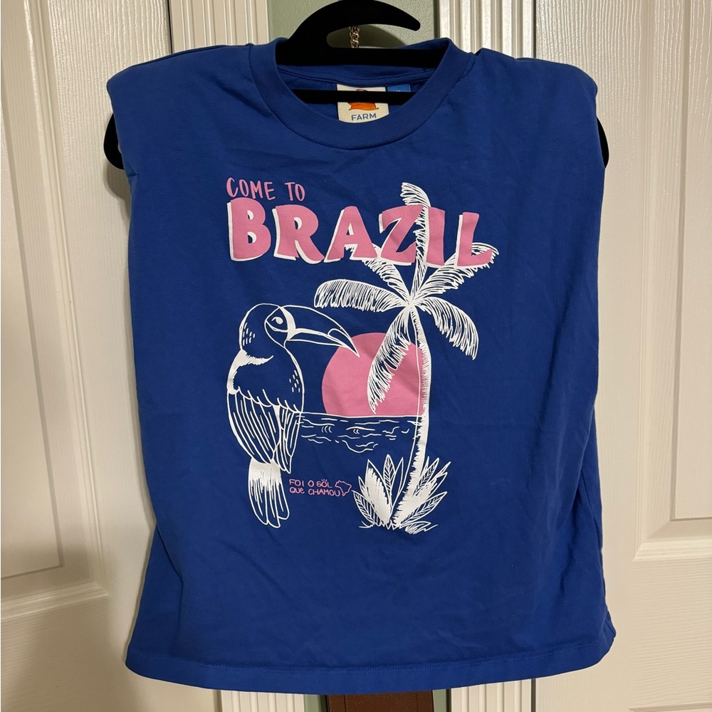 Farm Rio Anthropologie Come to Brazil XS Tank